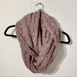 Woven Infinity Scarf, Taupe